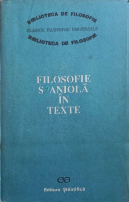 FILOSOFIE SPANIOLA IN TEXTE. EVUL MEDIU, RENASTEREA-COLECTIV-211758 foto