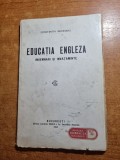 Educatia engleza - insemnari si invataminte - din anul 1923