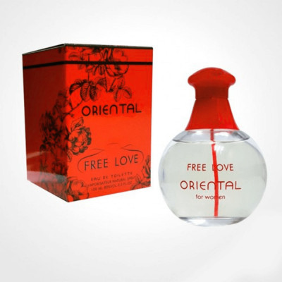 Apa de toaleta Oriental Free Love, 100 ml, Rosu foto