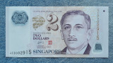 2 Dollars 2011 Singapore - polimer / seria 418027 + un triunghi