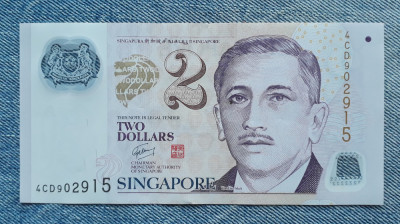 2 Dollars 2011 Singapore - polimer / seria 418027 + un triunghi foto