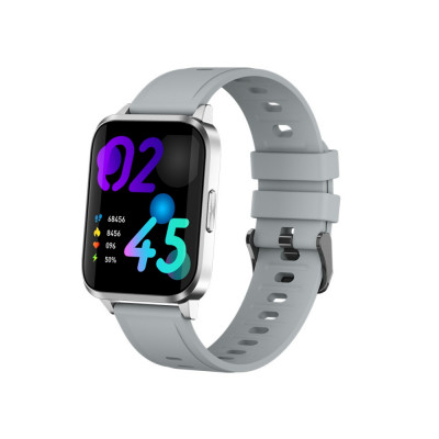 Ceas Smartwatch XK Fitness JM01 cu Display 1.69 inch, Bluetooth, Functii sanatate, Pedometru, Distanta, Moduri sport, Silicon, Argintiu foto