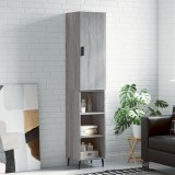 vidaXL Dulap &icirc;nalt, gri sonoma, 34,5x34x180 cm, lemn prelucrat