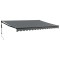 Copertina retractabila automata, antracit, 4,5x3 m