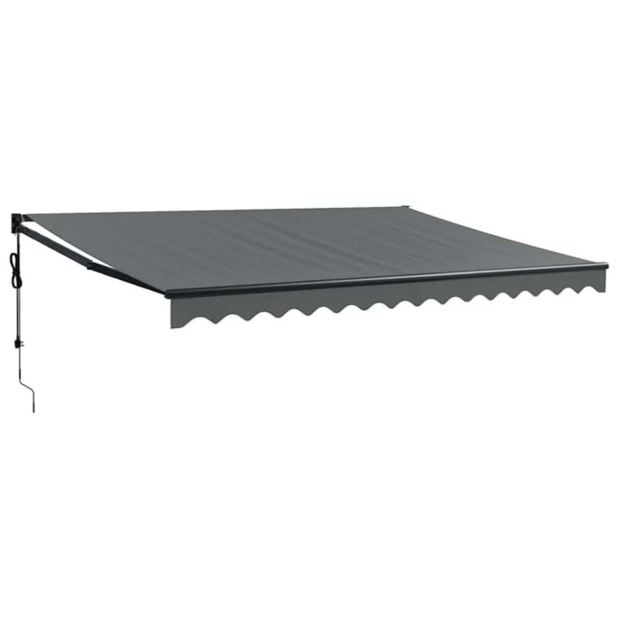 Copertina retractabila automata, antracit, 4,5x3 m
