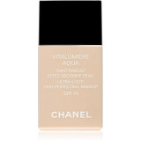 Chanel Vitalumi&egrave;re Aqua make-up ultra light pentru o piele radianta culoare 50 Beige SPF 15 30 ml