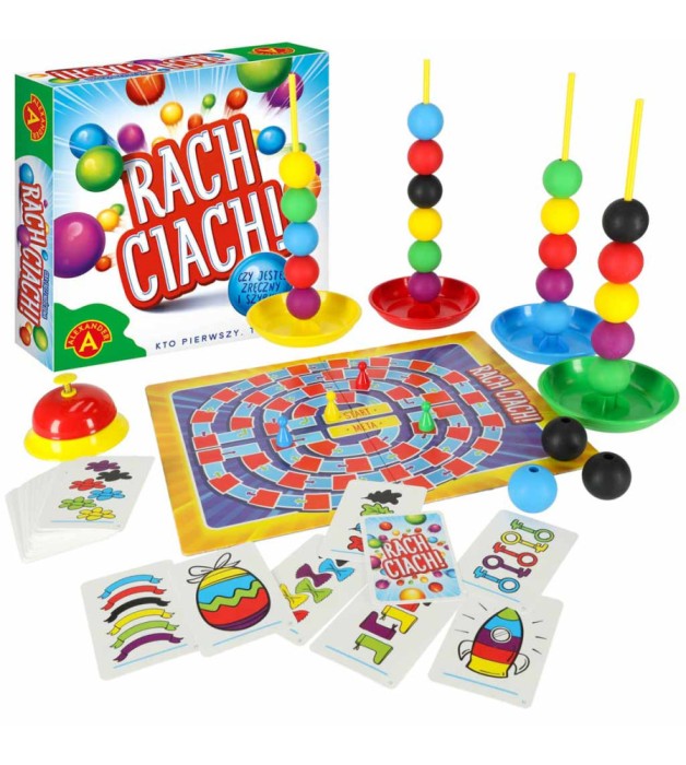 Joc de societate Rach Ciach, 94 piese, multicolor