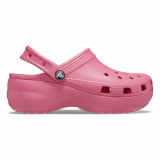 Saboți Crocs Women&#039;s Classic Platform Clog Roz - Hyper Pink