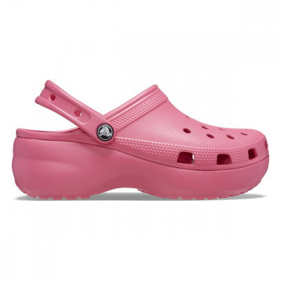 Saboți Crocs Women&amp;#039;s Classic Platform Clog Roz - Hyper Pink foto