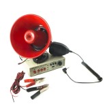 Portavoce megafon Auto 12V cu port USB si inregistrare, putere 25W