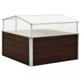 Gossi sera, maro, 100 x 100 x 85 cm, otel galvanizat