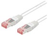 Cablu Patch Cord Goobay S/FTP Cat 6a Alb 5m RJ45 Conductor Cu Dubla Ecranare LSZH