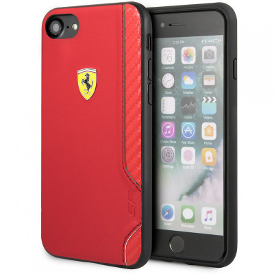 Husa TPU Ferrari On Track pentru Apple iPhone 7 / Apple iPhone 8 / Apple iPhone SE (2020), Rosie FESITHCI8RE foto