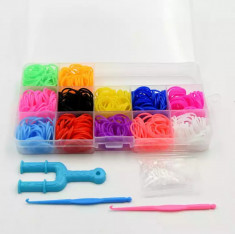 Kit Loom Bands Case/ Set elastice Loom Bands foto