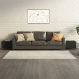 Gossi masute de cafea cu picioare metalice, 2 buc., negru 50x50x40 cm