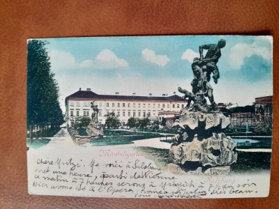 Carte postala, Mirabellgarten, inceput de secol XX foto