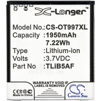 GSMA37374 3,7V-1950MAH LI-ION ACUMULATOR ALCATEL COM foto