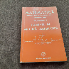 MIRCEA GANGA MATEMATICA MANUAL PENTRU CLASA A XII-A ANALIZA MATEMATICA 2005