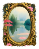 Cumpara ieftin Sticker decorativ Oglinda spre Lac, Auriu, 70 cm, 9975ST, Oem