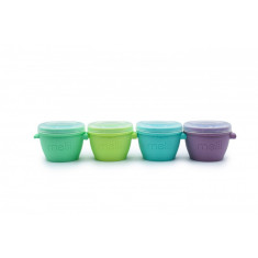 SET 4 RECIPIENTE SILICON SNAPGO, MELII, 118 ML