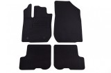 Talpi de podea din covor cu doua straturi de la Petex, tesatura Rex potrivita pentru Dacia Sandero, Sandero Stepway 2012-2020, set de 4 piese, negru P
