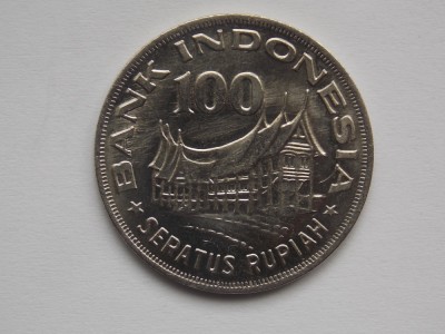 100 RUPIAH 1978 INDONEZIA-XF foto