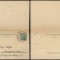 Austria 1907 Old postcard Postal stationery + Reply Eger to Frankfurt DB.013