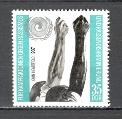 D.D.R.1971 Anul international impotriva rasismului SD.333 foto