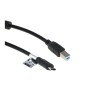 Cablu de date OTB USB Type C (USB-C) la USB B (USB-B 2.0), 3,0 metri, negru