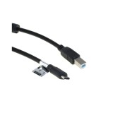 Cablu de date OTB USB Type C (USB-C) la USB B (USB-B 2.0), 3,0 metri, negru