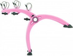 Suport biciclete Saris Bones 3 Pink pentru 3 biciclete cu prindere pe haion/portbagaj foto