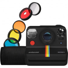 Aparat foto instant Polaroid Now Plus Generation 2, i-Type, USB, Bluetooth, Negru