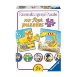 Cumpara ieftin Puzzle 9 in 1 - Animale muncitoare, 18 piese