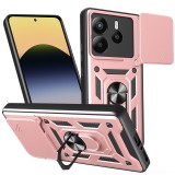 Husa Xiaomi Redmi Note 14 5G protectie camera Techsuit CamShield Series, roz