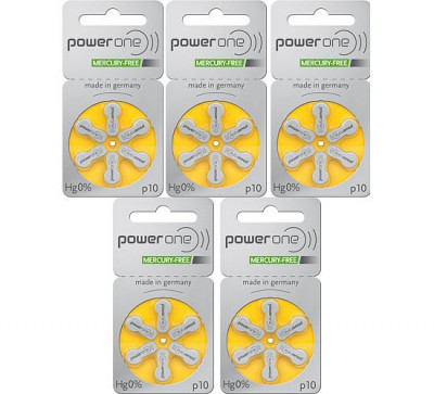 Baterii auditive P10 - Power One / 5 seturi foto