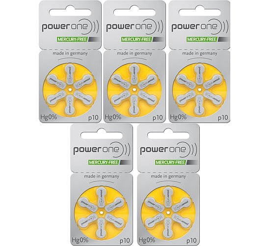 Baterii auditive P10 - Power One / 5 seturi