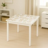 Rola folie protectie masa transparenta PVC siliconizat 1x20m, grosime 0.8mm, model frunze Breckner Germany