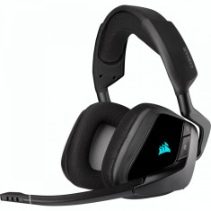 CASTI Corsair, &amp;quot;Void RGB Elite&amp;quot;, wireless, gaming, utilizare multimedia, microfon pe brat, conectare prin 2.4 GHz (WiFi), negru, &amp;quot;CA-9011201-EU&amp;quot;, (tim foto