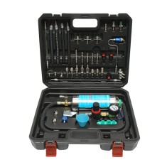 Trusa curatare injectoare benzina prin admisie 39 piese Breckner Germany, adaptoare M8x0.75, 7/20 UNF, M12x1.5, M14x1.5, M16x1.5, pentru GM Chrysler