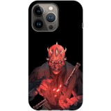 Husa compatibila cu Apple iPhone 13 Pro Max model Darth Maul, Silicon, TPU, Viceversa, Transparent, Carcasa
