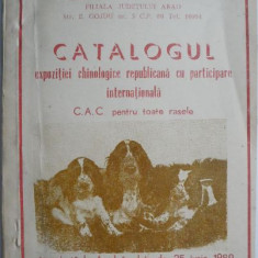 Catalogul expozitiei chinologice republicana cu participare internationala organizata la Arad in data de 25 iunie 1989 pe stadionul U.T.A. (C. A. C. p