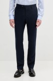 Hackett London pantaloni din in culoarea bleumarin, drept, HM212726R