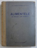 ALIMENTELE SI ANALIZA LOR CHIMICA de CORNELIA SANDRU - COSTACHE , 1957