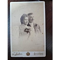 Fotografie familie, pe carton, sfarsit de secol XIX