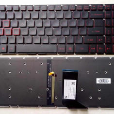 Tastatura laptop noua Acer Nitro 5 AN515-41 AN515-42 AN515-51 AN515-52 Black( Backlit,Red Printing,Win8)