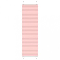 vidaXL Jaluzea plisată roz 65x200 cm Lățime țesătură 64,4cm poliester