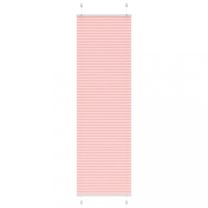 vidaXL Jaluzea plisată roz 55x200 cm Lățime țesătură 54,4cm poliester