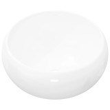 Cumpara ieftin Chiuveta de baie rotunda, alb, 40 x 15 cm, ceramica