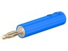 Adaptor Banană 2mm 10A Albastru Aurit