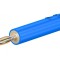 Adaptor Banană 2mm 10A Albastru Aurit